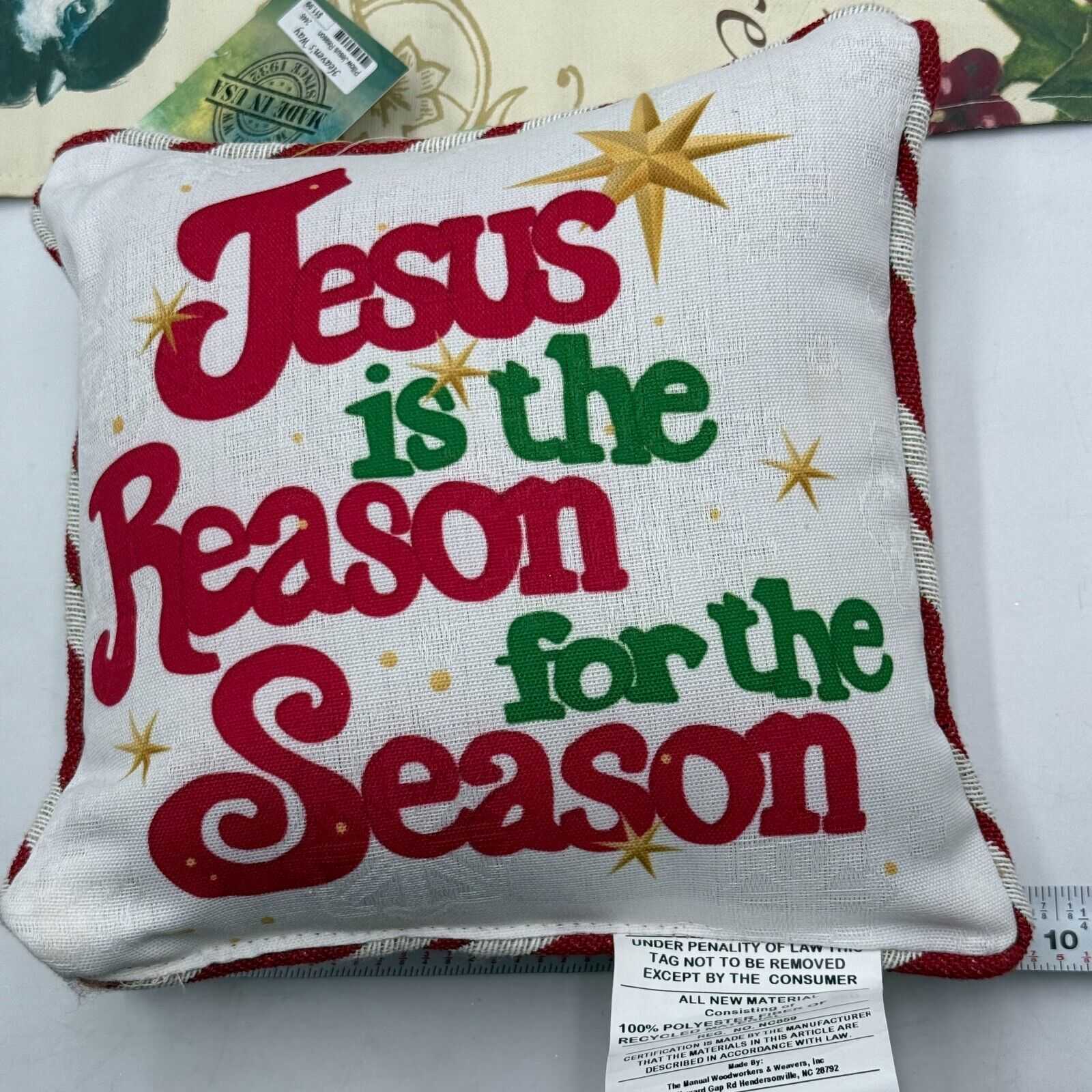 Lot of Various Christmas Decorations Jesus Joy Banner Table Mat Toys Ornaments