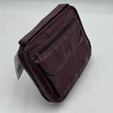 Lumen Genuine Leather Burgundy Red Bible Book Cover Organizer 6.5x9.5" Bag NWT