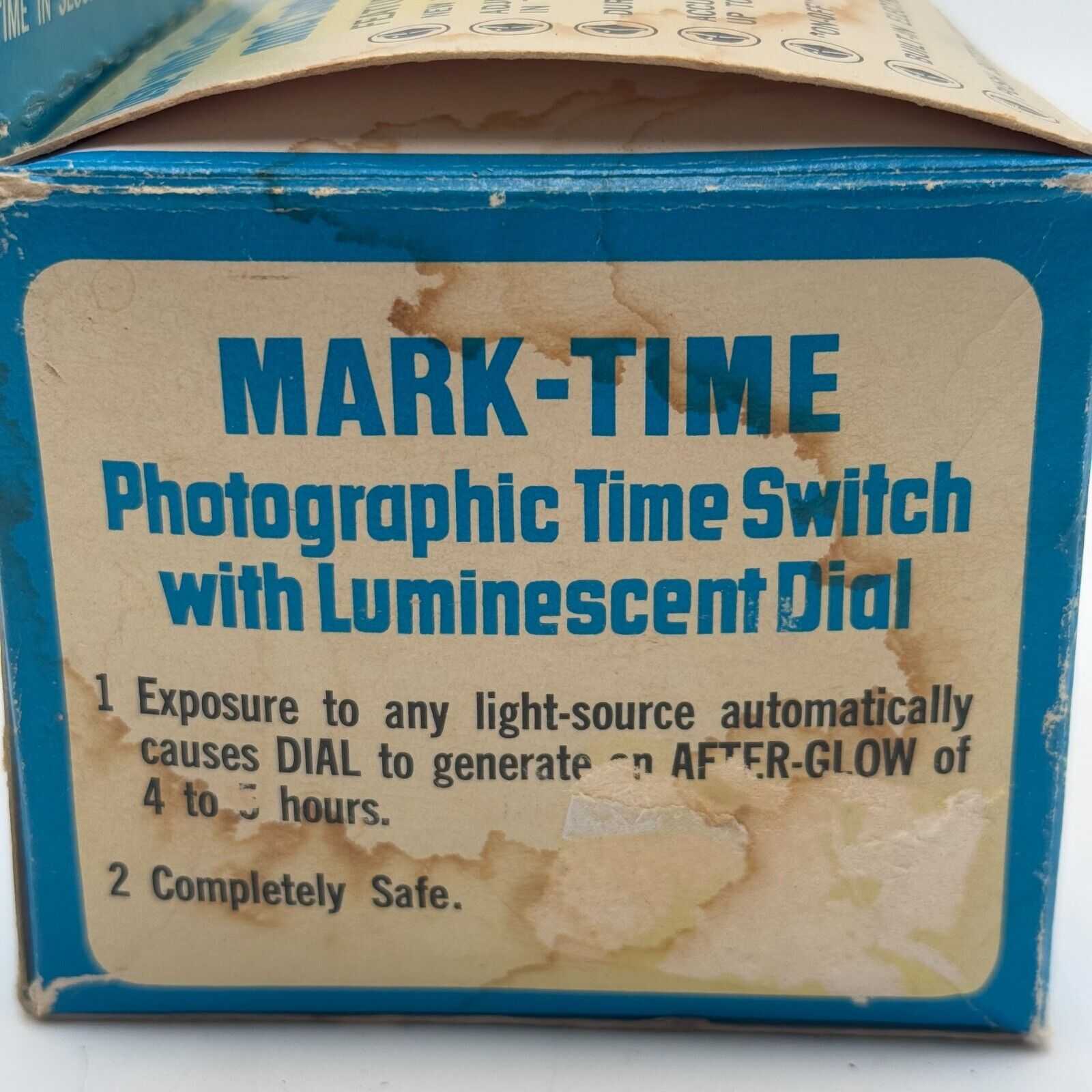 MARK-TIME Photographic Time Switch Luminescent Dial 60 Seconds