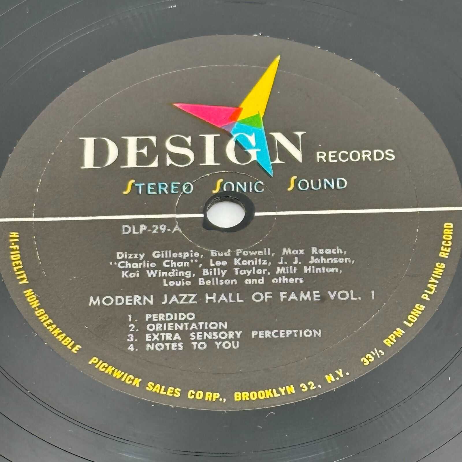 Modern Jazz - Hall Of Fame Vol 1 DLP29 Various 1957 Vinyl Design Mono Edition