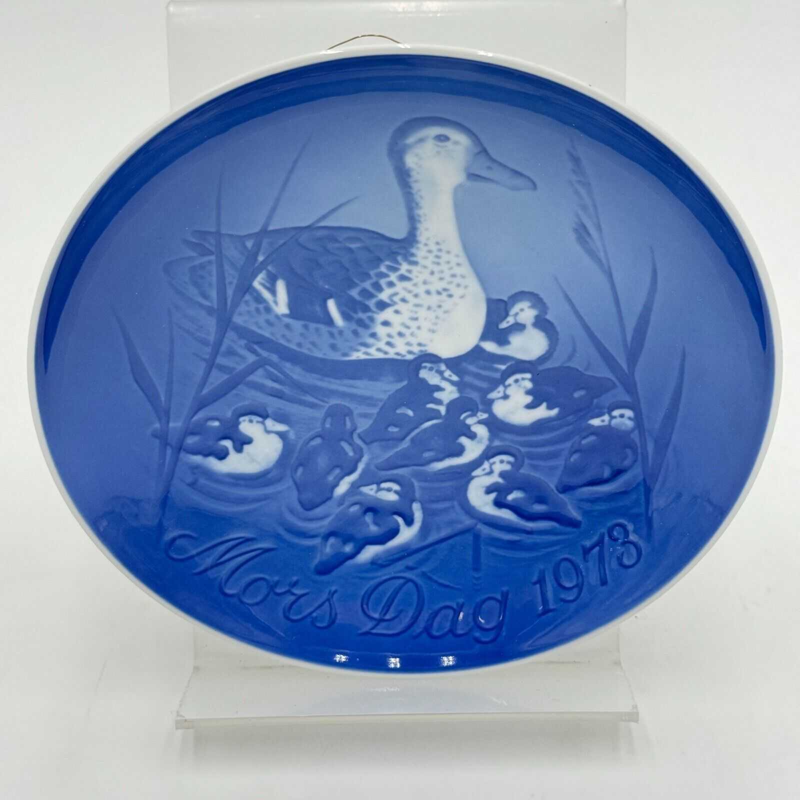 Mors Dag 1973 COPENHAGEN 6" PLATE B&G Mothers Day Made in Denmark DUCK Ducklings