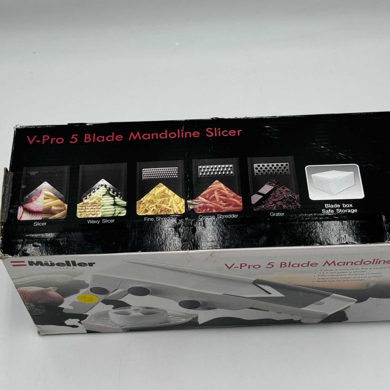 Mueller Austria V-Pro 5 Mandoline Vegetable Cheese Slicer Grater 5 Blade