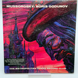 Mussorgsky Boris Godunov - Metropolitan Opera Record Club, 2LP Vinyl Records