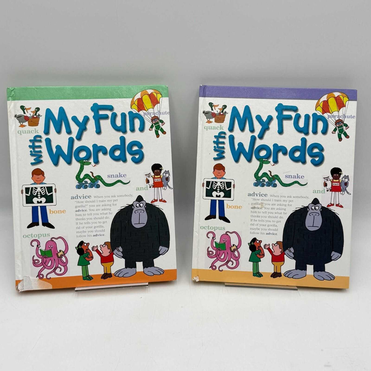 My Fun With Words Dictionary Kids Books A-K, L-Z Hardcover Southwestern Lot Of 2