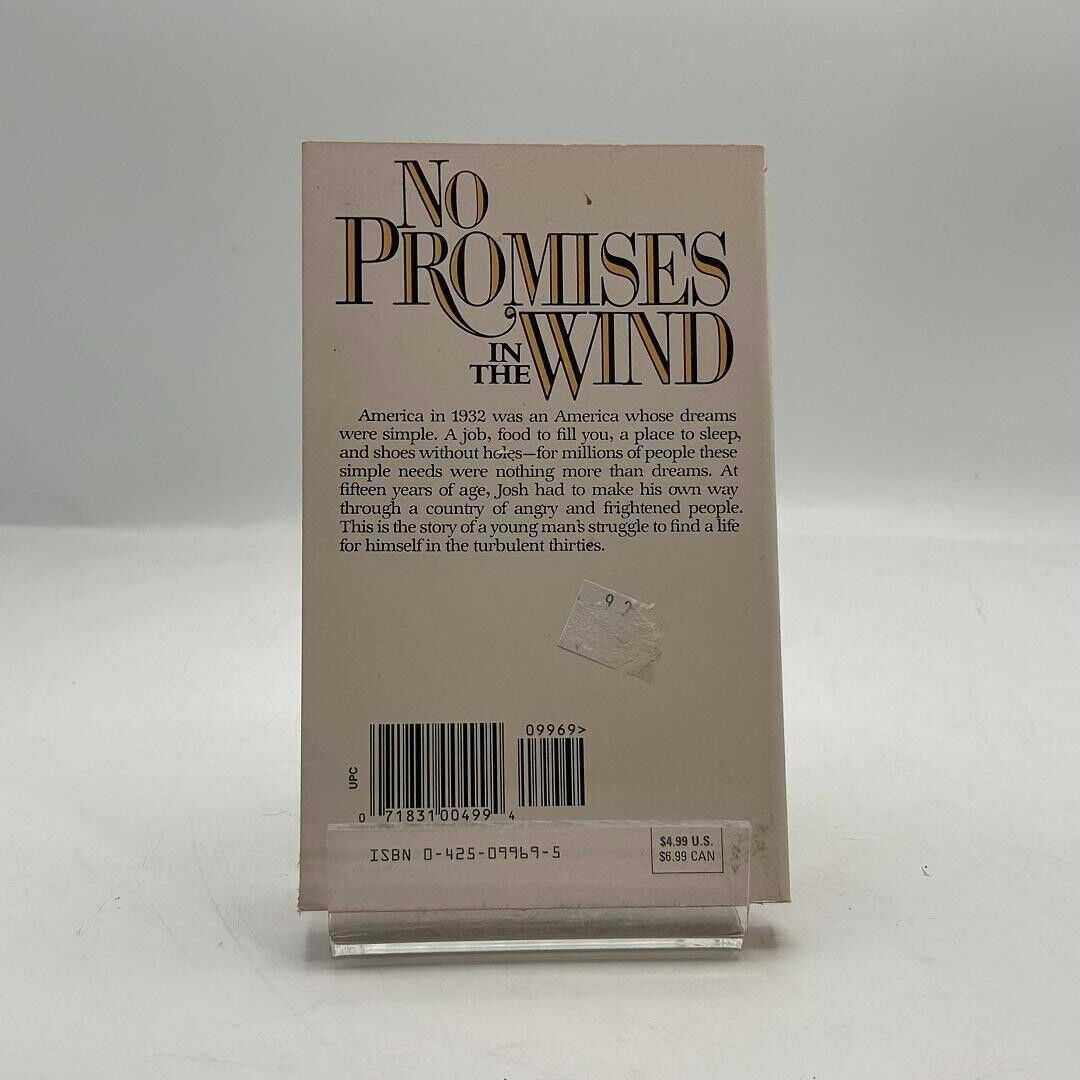 NO PROMISES IN THE WIND by Irene Hunt 1986 BERKLEY PAPERBACK BOOK