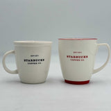 Pair of 18oz Starbucks Coffee Co. Mugs EST 1971 2001 Barista Edition 2007