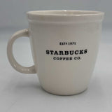 Pair of 18oz Starbucks Coffee Co. Mugs EST 1971 2001 Barista Edition 2007