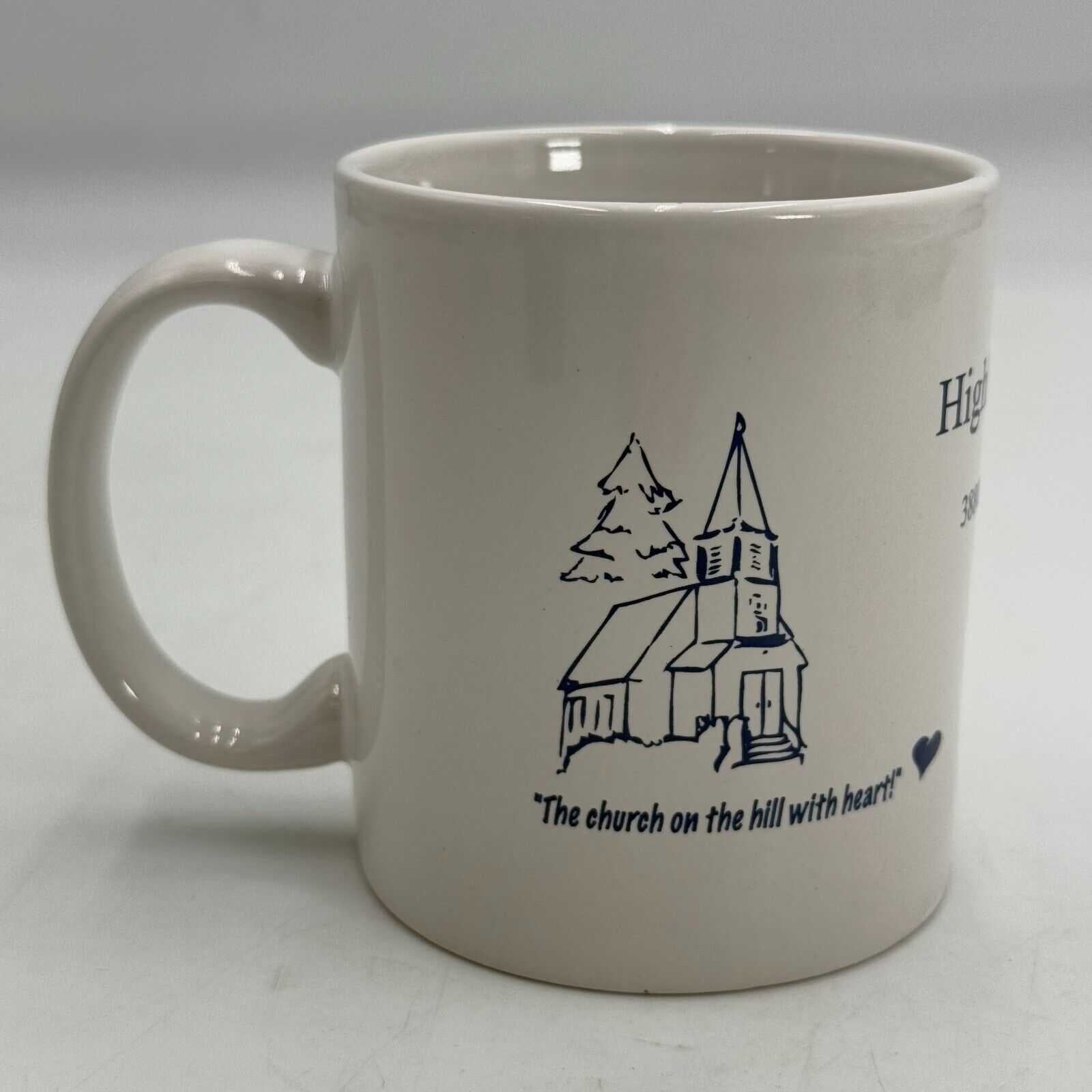 Pair of Christian Coffee Mugs Peninsula Baptist Church Highland Lutheran School