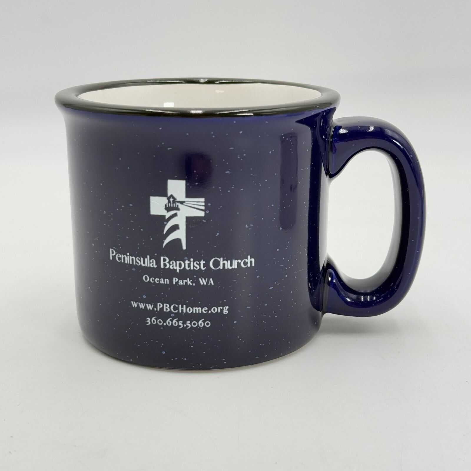 Pair of Christian Coffee Mugs Peninsula Baptist Church Highland Lutheran School