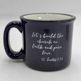 Pair of Christian Coffee Mugs Peninsula Baptist Church Highland Lutheran School