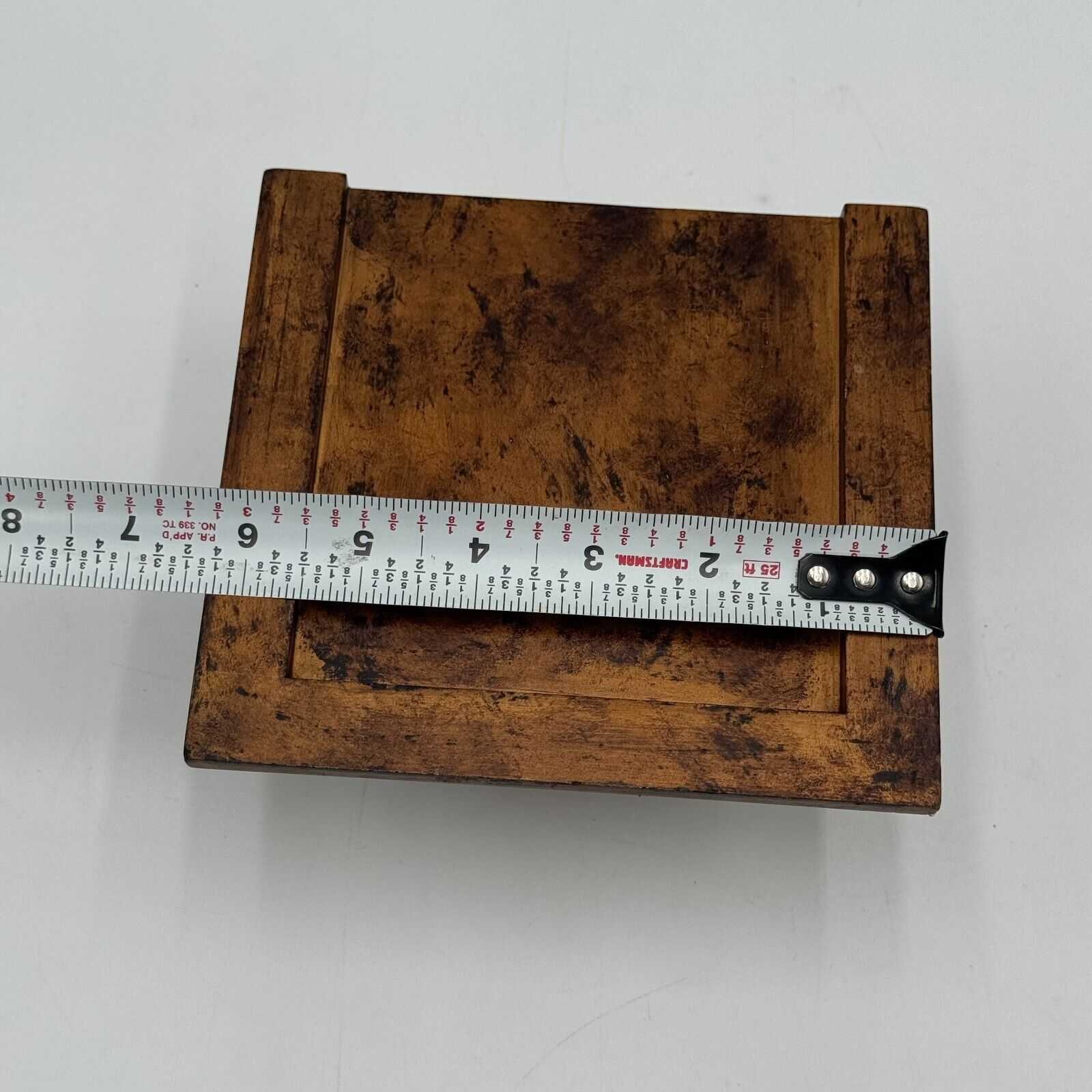 Pair of Matching Wood Square Wall Shelves ~6x6in Candle Holder Decor Display