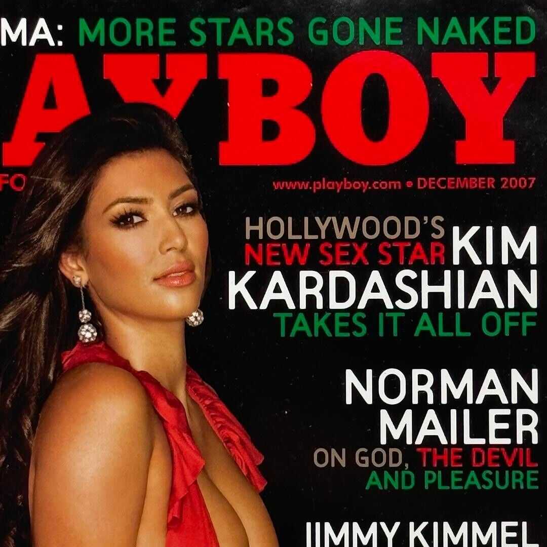 Playboy Iconic Celebrity Kim Kardashian Gala Christmas Jimmy Kimmel 2007 Rare