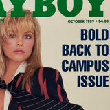 Playboy Pamela Anderson Iconic Vintage Oct 1989 Keith Richards College Women CF