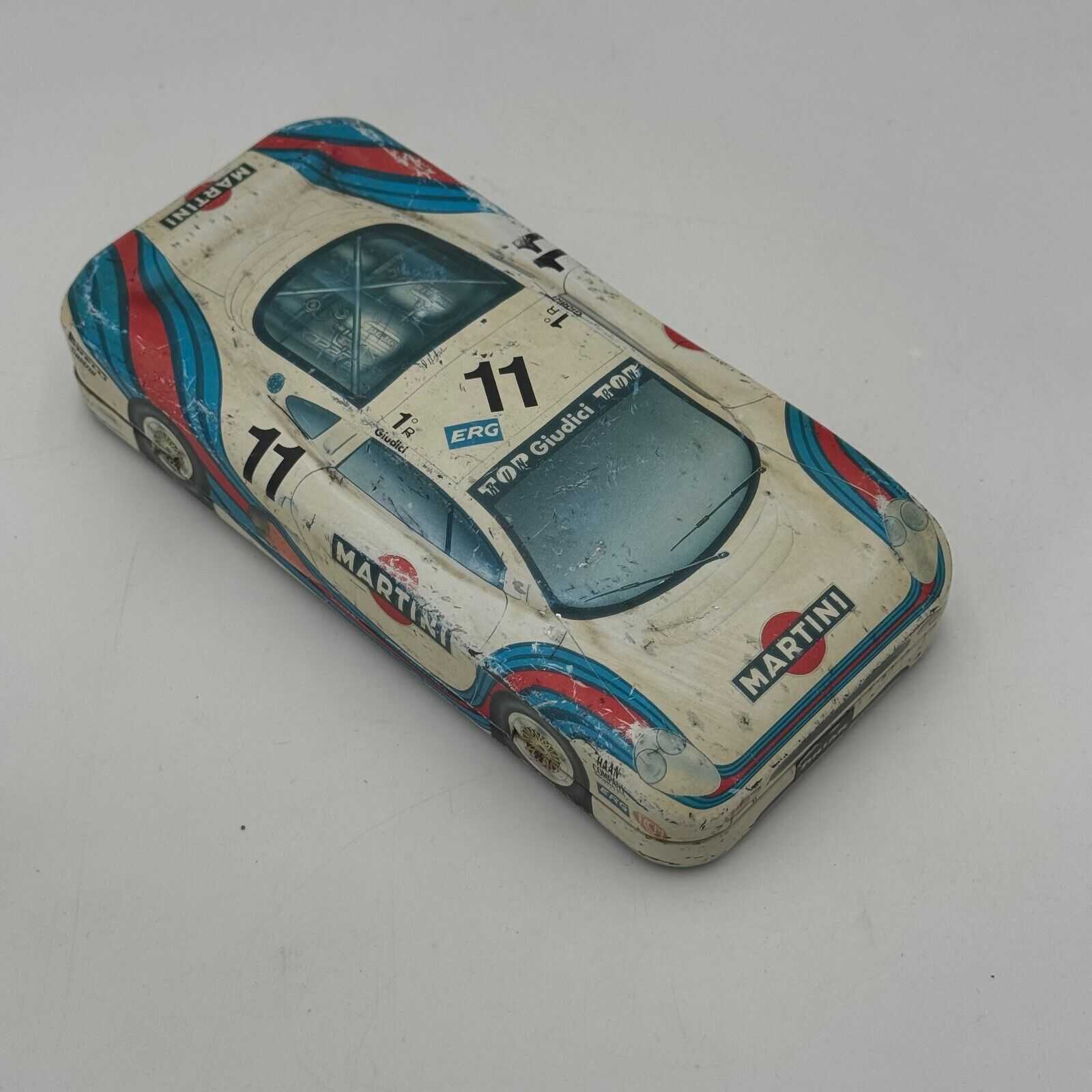 Rare Martini Racing Jaguar XJ220 Tin Pencil Case Tinplate Products circa 1995