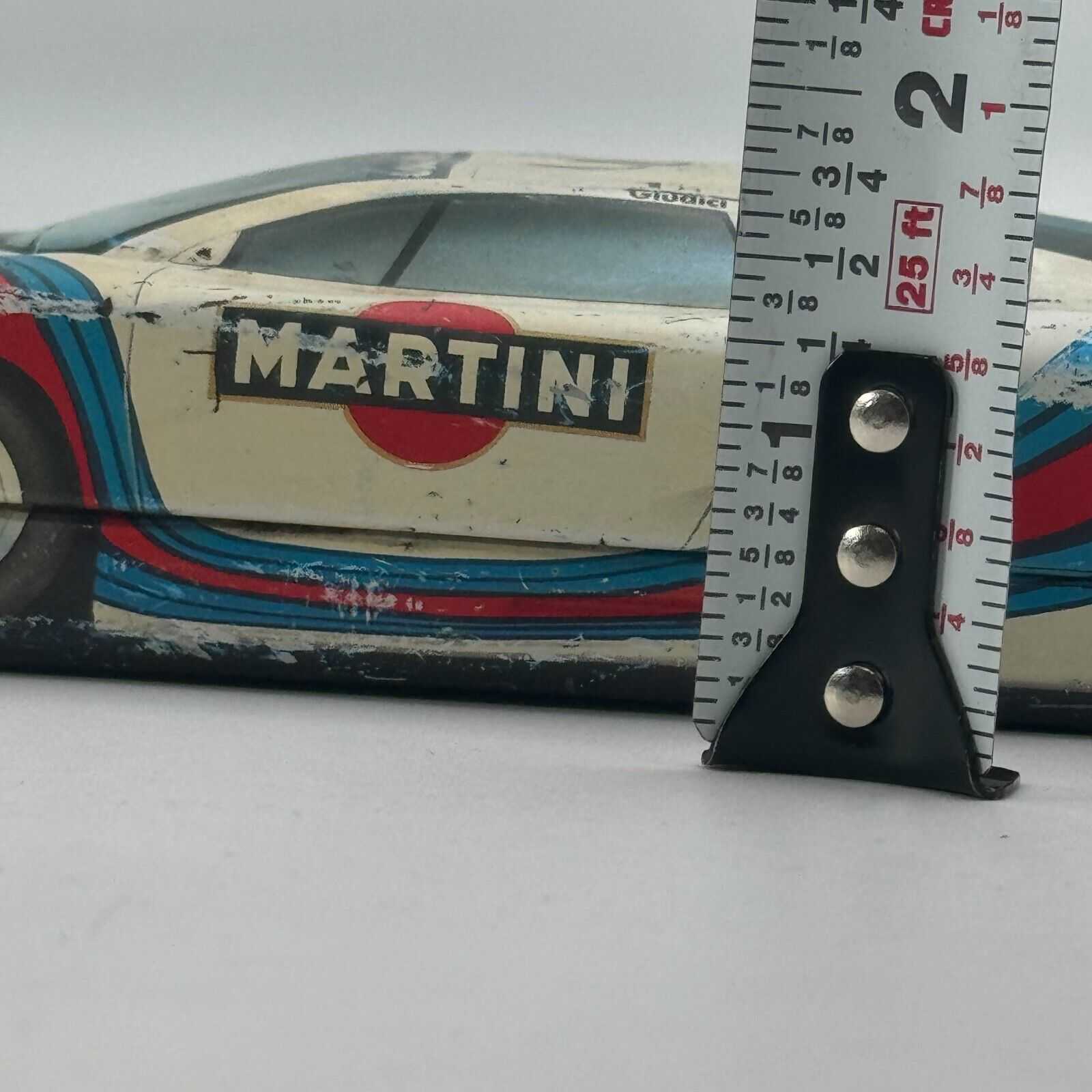 Rare Martini Racing Jaguar XJ220 Tin Pencil Case Tinplate Products circa 1995