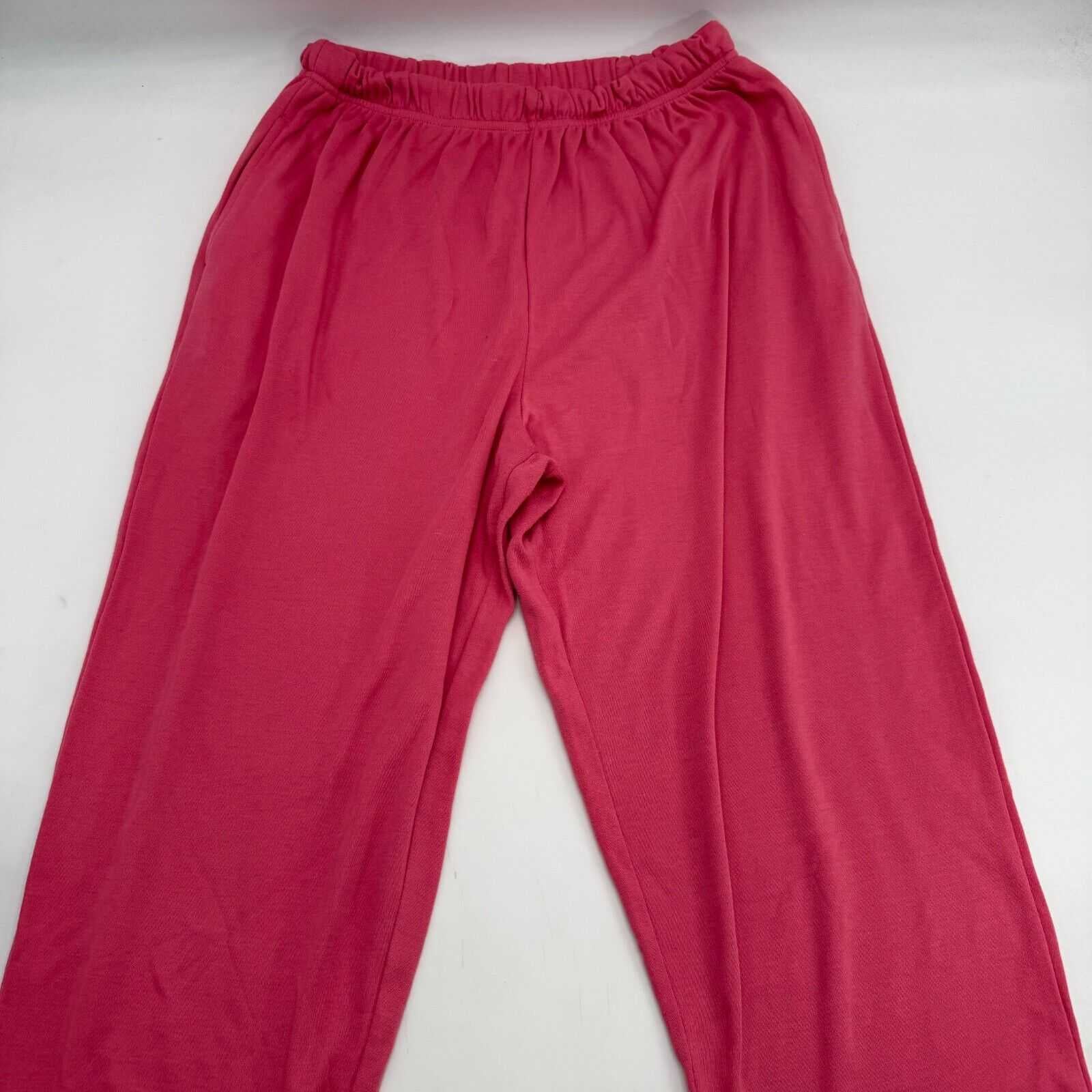 Roaman’s Pink Sweatpants Loungewear Loose Fit Women’s Size L Large Petite