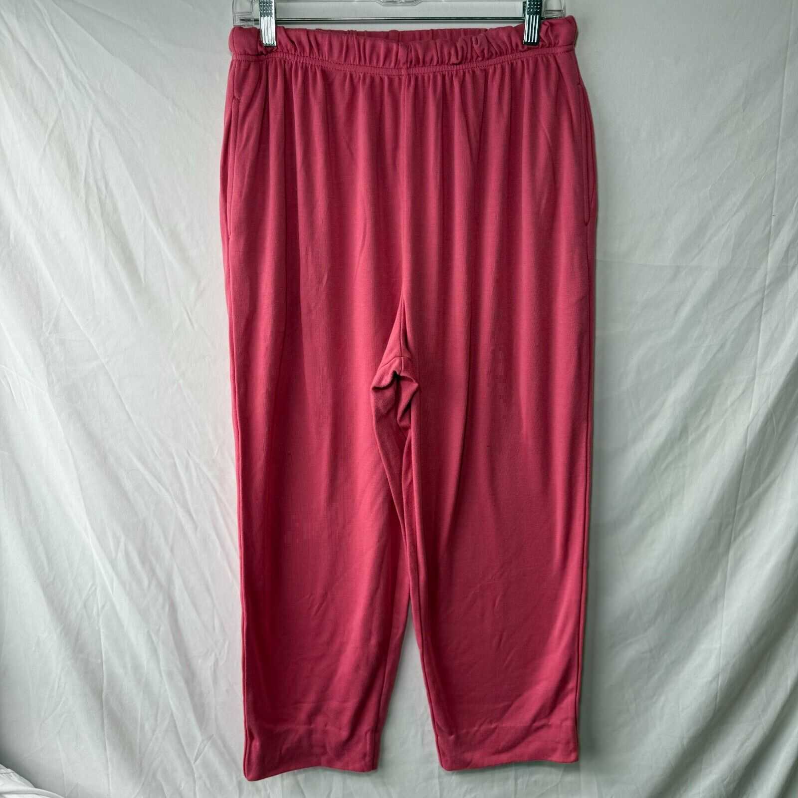 Roaman’s Pink Sweatpants Loungewear Loose Fit Women’s Size L Large Petite