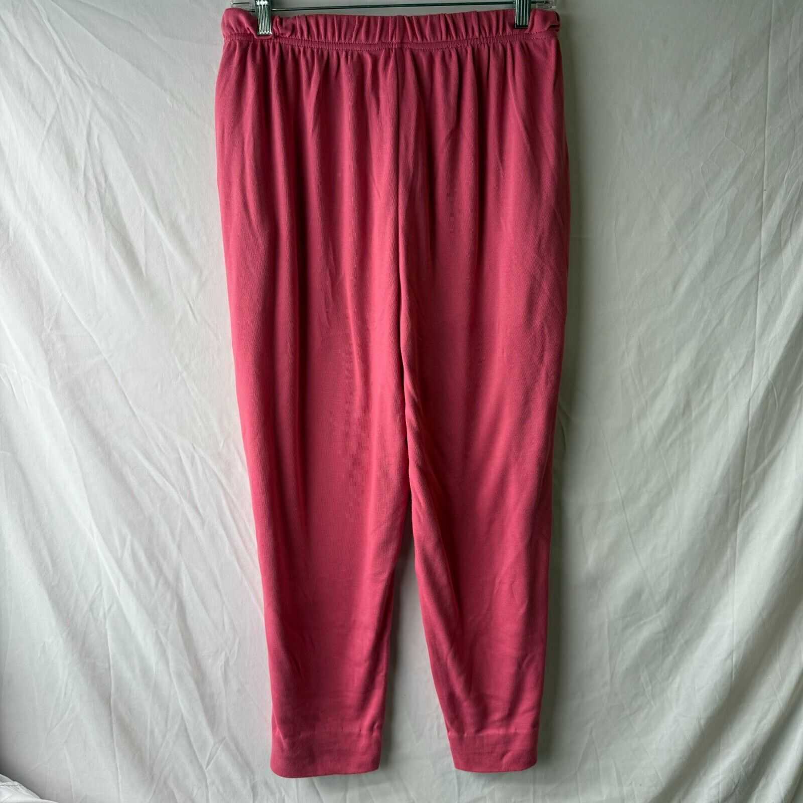 Roaman’s Pink Sweatpants Loungewear Loose Fit Women’s Size L Large Petite