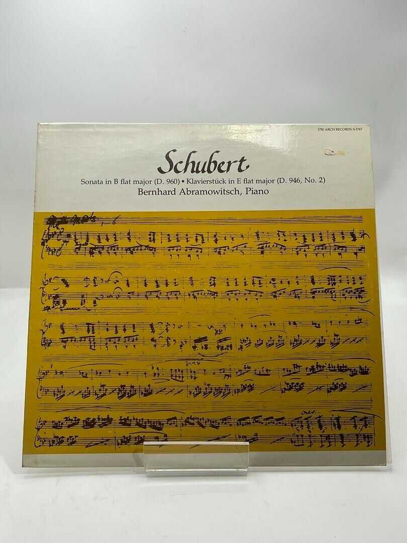 Schubert ‎– Sonata In B Flat Major (D.960) 1978 LP - 1750 Arch Records ‎– S-1767