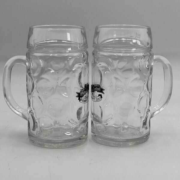 Set of 2 - Tombstone Arizona's Oct. 7th 2017 Octobeerfest Glasses 0.5L