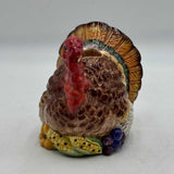 Set of 3 Classic Fitz & Floyd Thanksgiving Turkey Candle Holders OmniBus