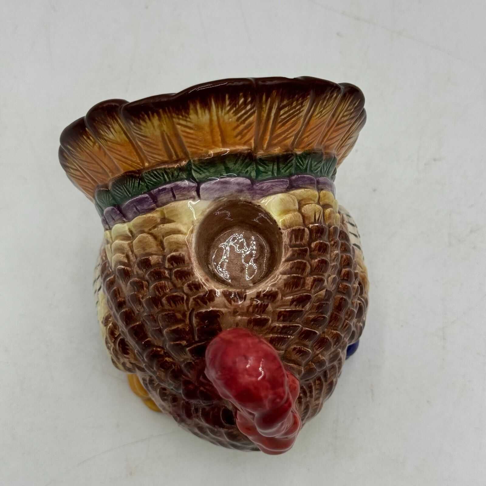 Set of 3 Classic Fitz & Floyd Thanksgiving Turkey Candle Holders OmniBus