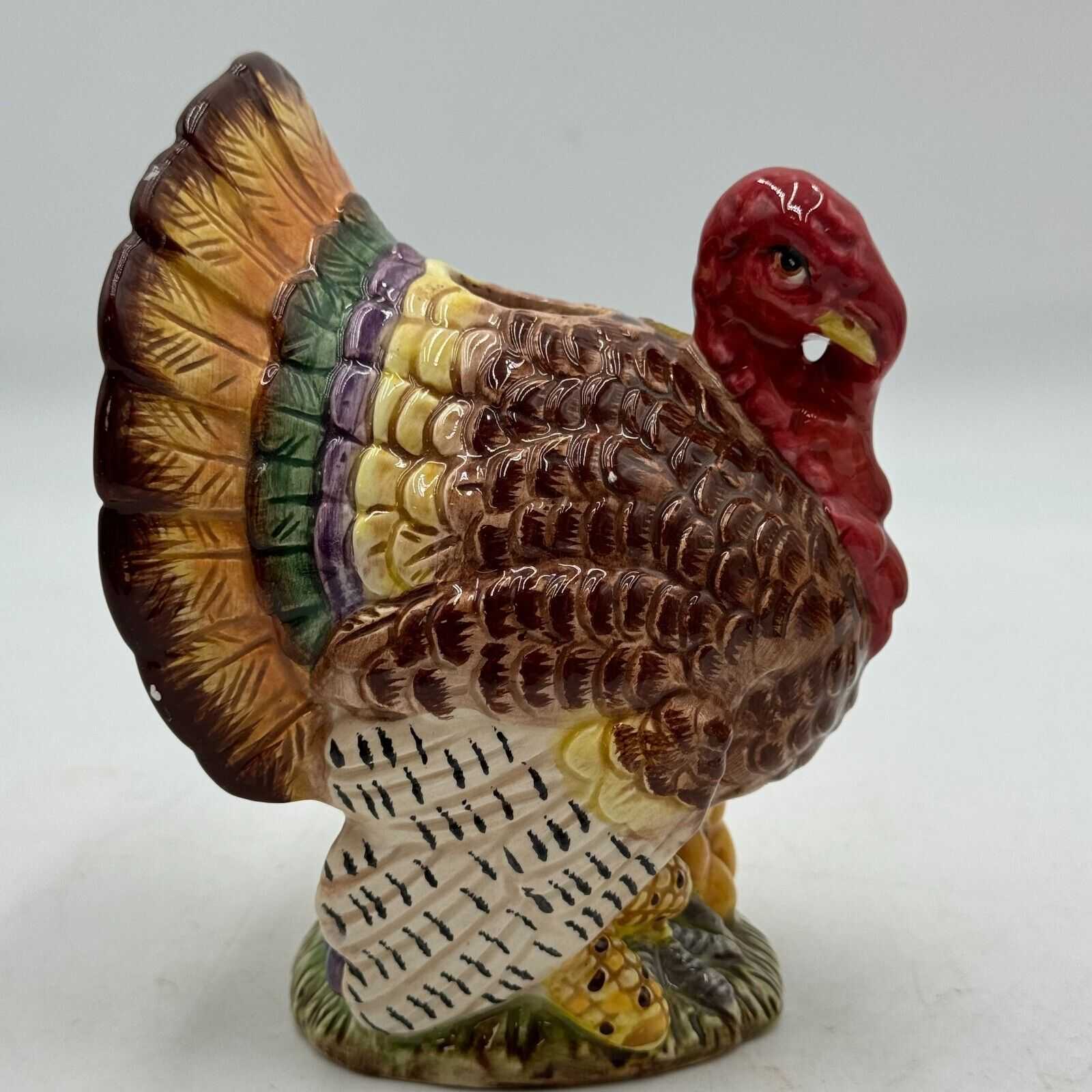 Set of 3 Classic Fitz & Floyd Thanksgiving Turkey Candle Holders OmniBus