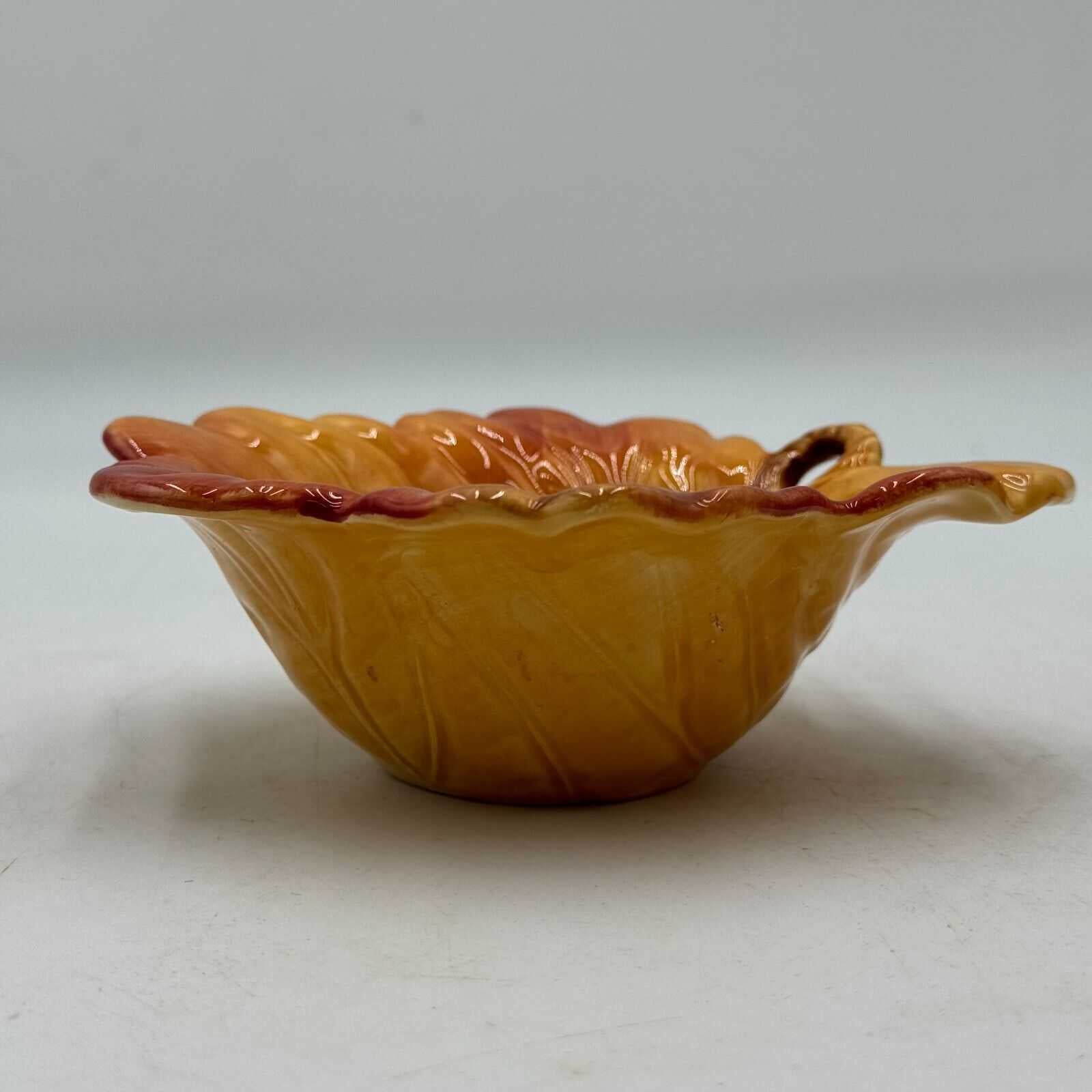 Set of 3 Fitz & Floyd Classic Fall Harvest Leaf Dish 2 Pumkin Soup Bowl Lid