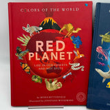 Set of 3 Kids Planet Books Deserts Oceans Rivers Forests Red Blue Green EX