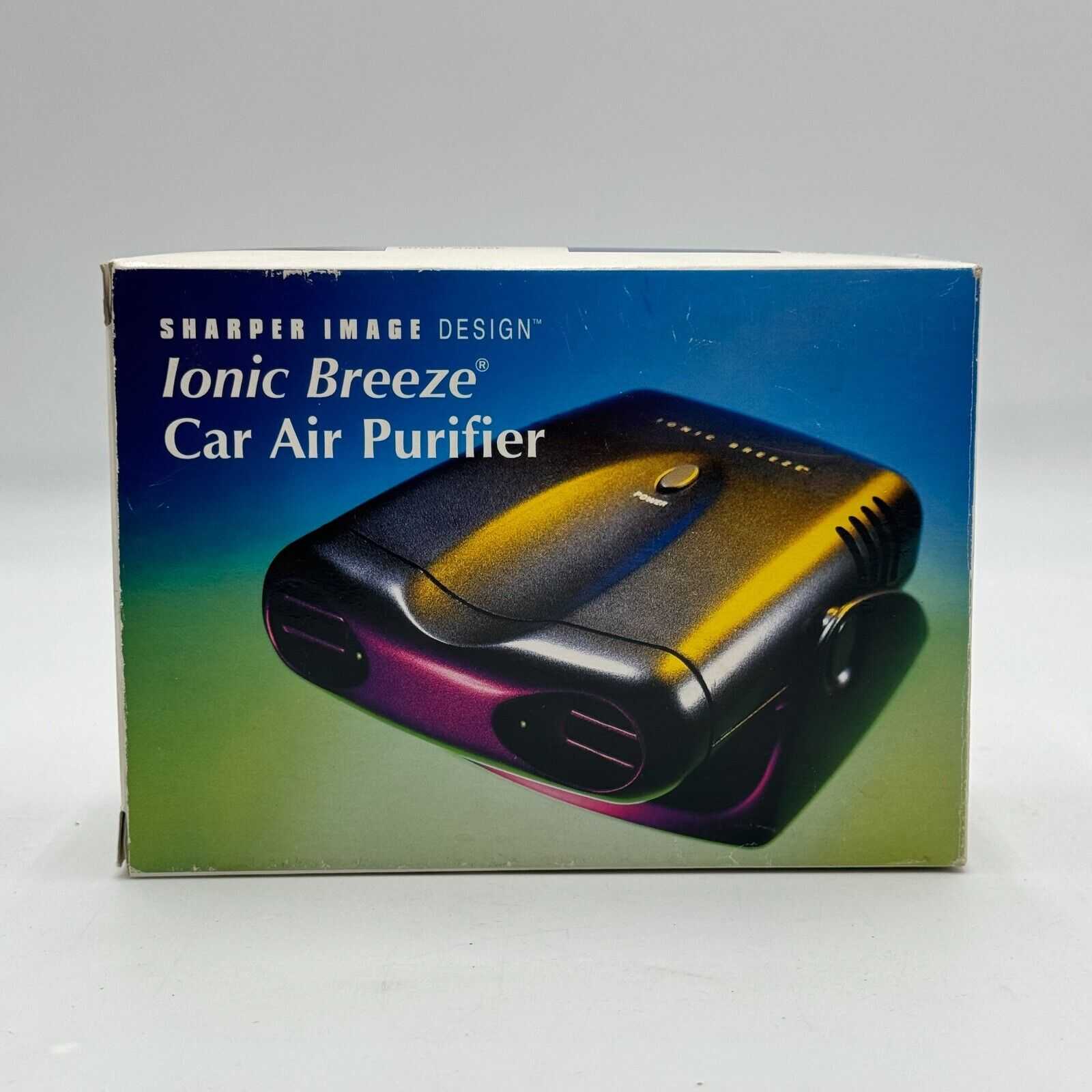 Sharper Image Design Ionic Breeze Car Air Purifier #SI633 battery or plug in NIB