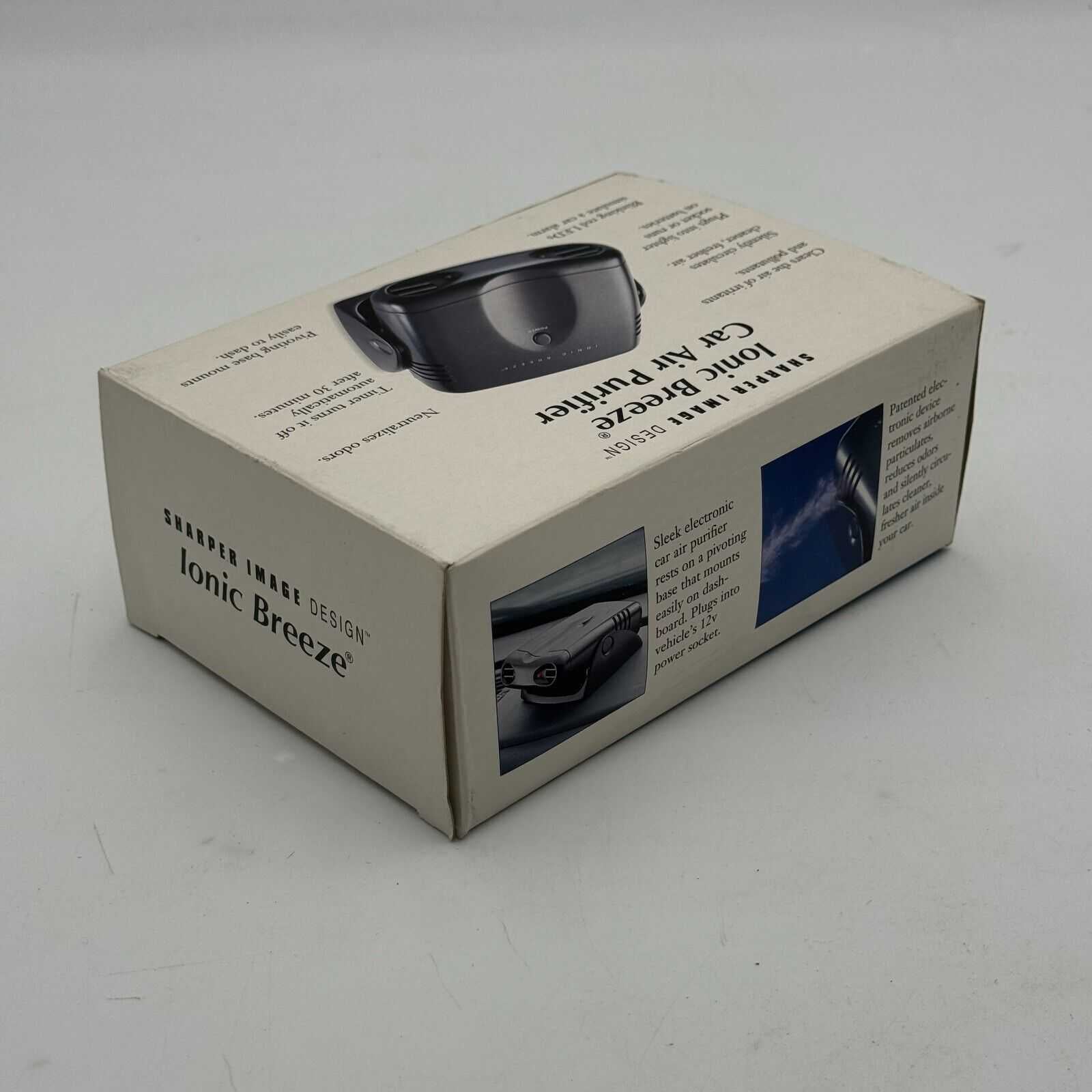 Sharper Image Design Ionic Breeze Car Air Purifier #SI633 battery or plug in NIB