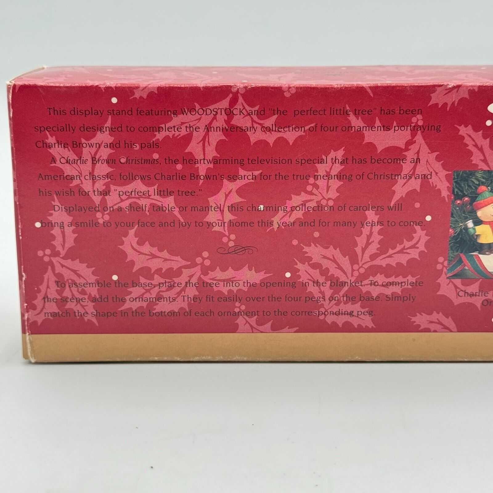 Snoopy & Woodstock Charlie Brown Christmas Collector’s Ornament Table Top 1994