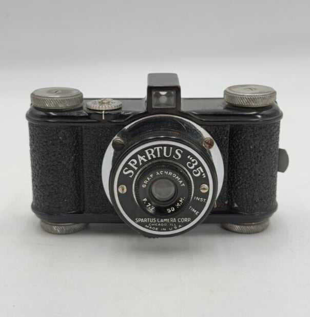 Spartus “35” F.7.7 50mm Vintage Black Camera EXTREMELY RARE MODEL