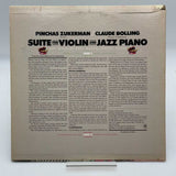 Suite for Violin & Jazz Piano Zukerman Bolling Vinyl Record Album LP 1978