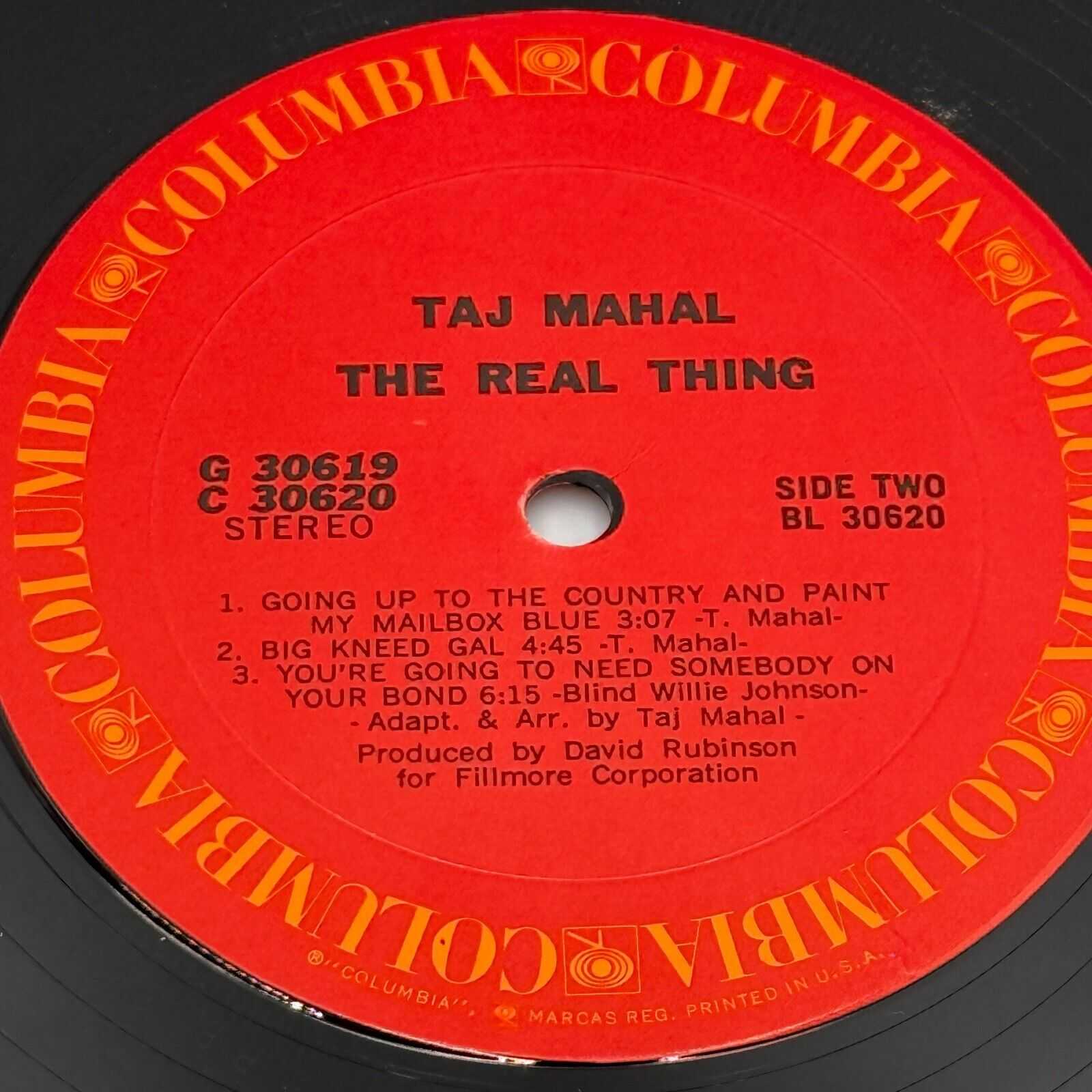 Taj Mahal - The Real Thing CBS S 64385 Double Gatefold Vinyl LP, 1971 BLUES