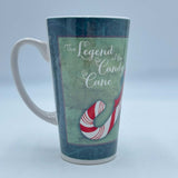 Tall Green Mug Legend of the Candy Cane Story Candycane Christmas Holiday Cup