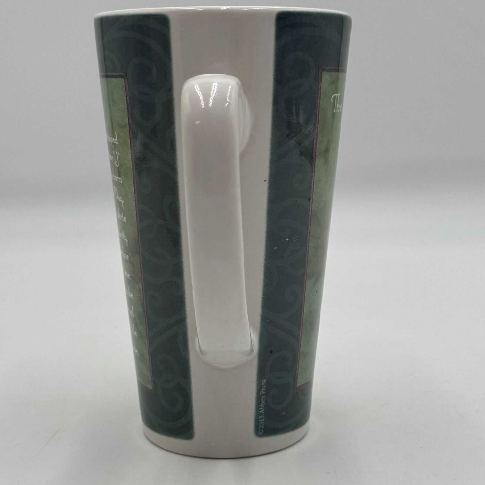 Tall Green Mug Legend of the Candy Cane Story Candycane Christmas Holiday Cup