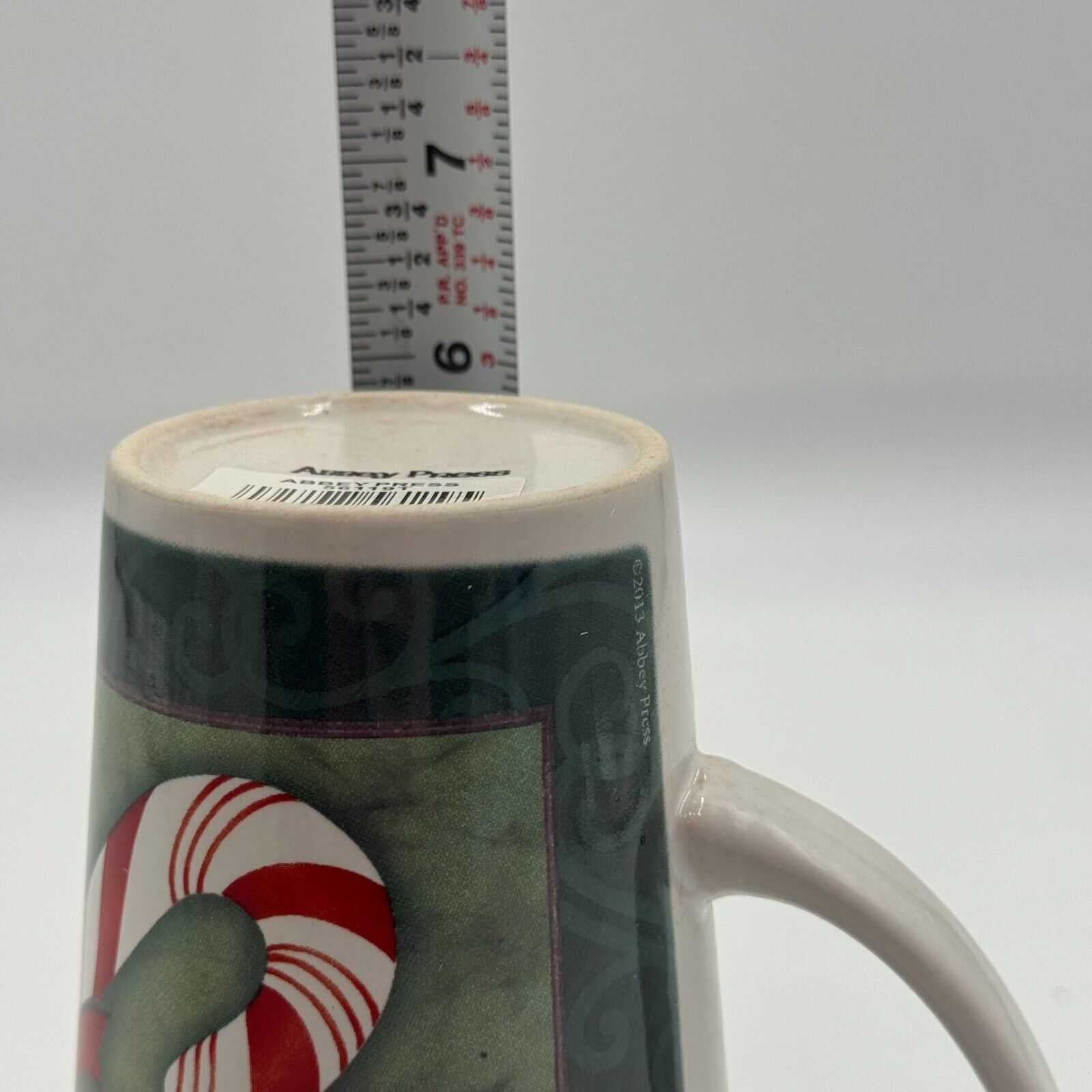 Tall Green Mug Legend of the Candy Cane Story Candycane Christmas Holiday Cup