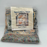 Tapestry Woven Throw Angels on High 2 100% Cotton 50x60in Blanket Made in USA