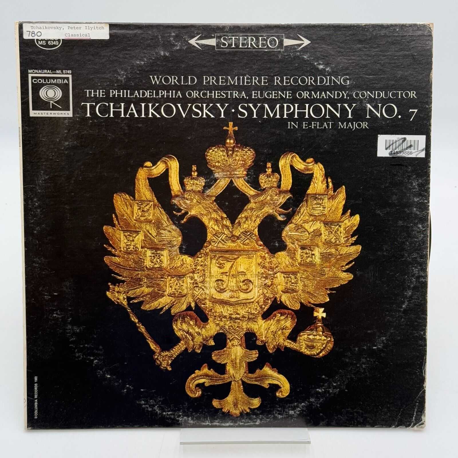 Tchaikovsky Symphony No. 7 1962 Stereo LP, Ormandy, Columbia MS 6349 Vinyl