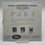 Teresa Brewer ‎– Songs Everybody Knows Coral 1961 Vinyl LP (Pop)