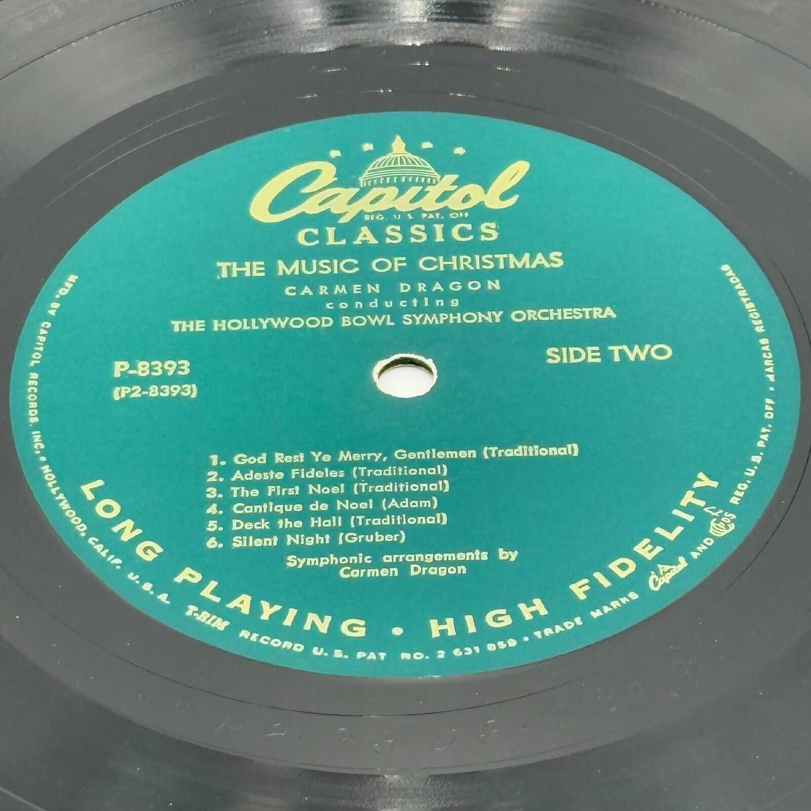 The Hollywood Bowl Symphony Orchestra- The Music of Christmas- Capital P8393