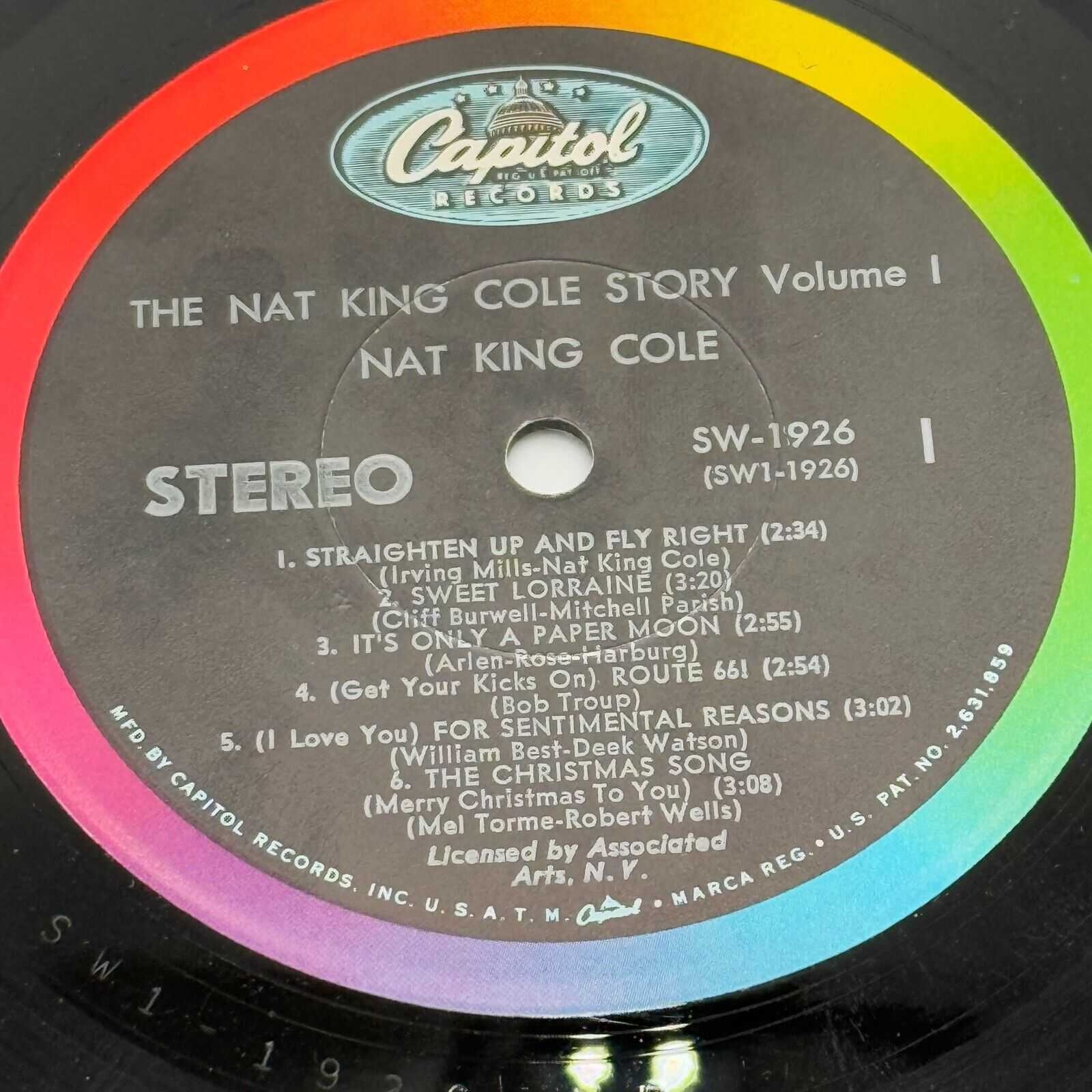 The Nat King Cole Story Volume 1 His All Time Great Performances Vinyl LP 1926