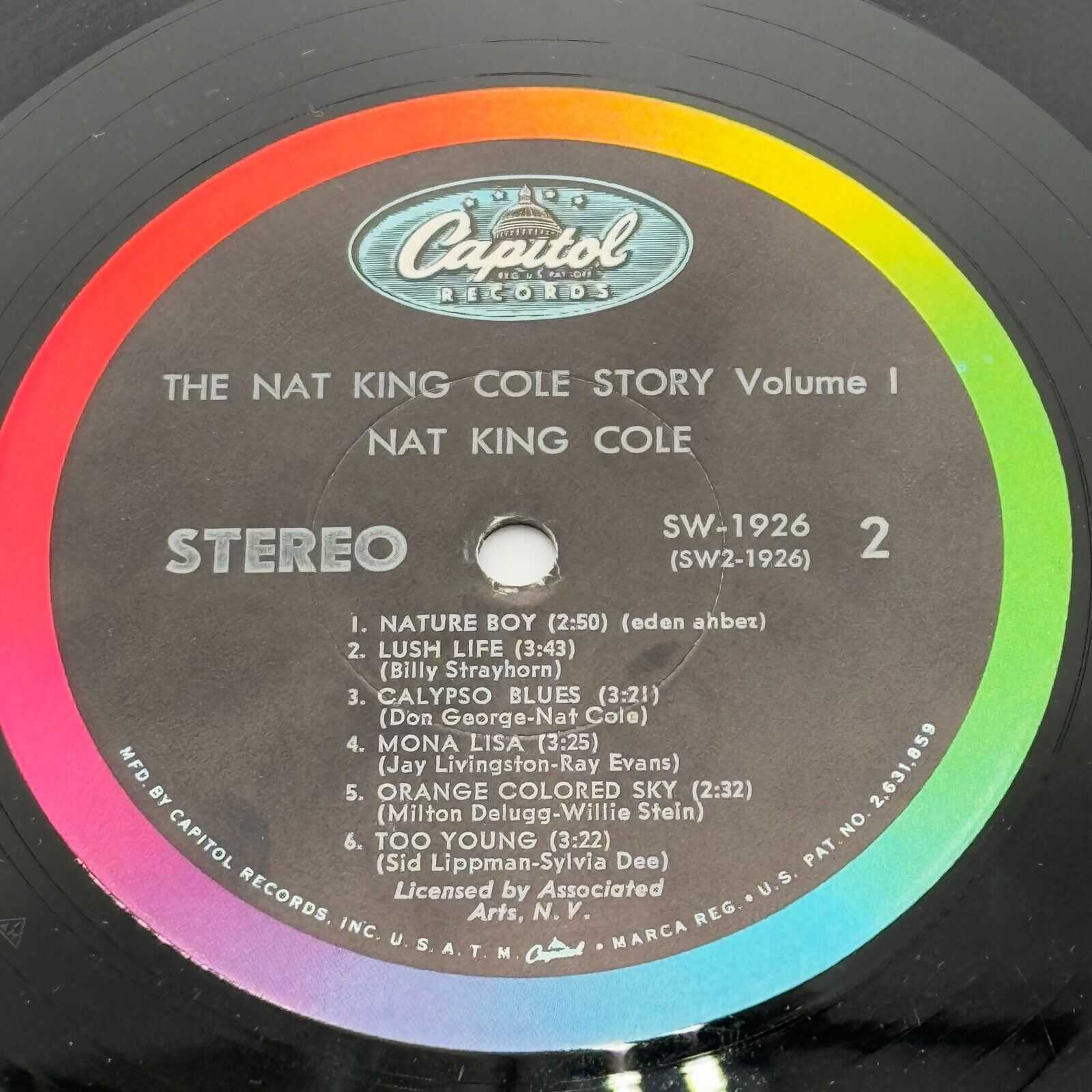 The Nat King Cole Story Volume 1 His All Time Great Performances Vinyl LP 1926