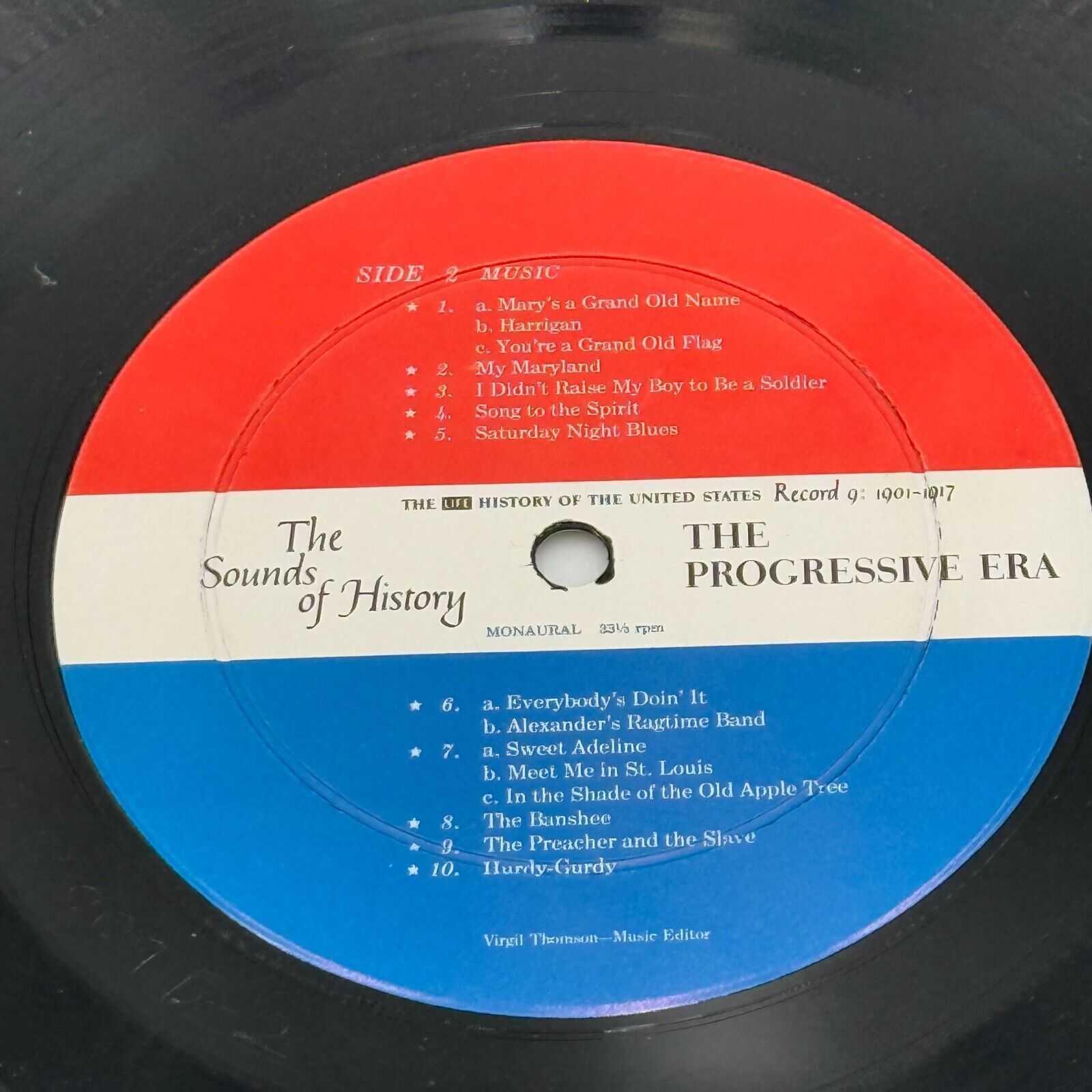 The Sounds Of History The Progressive Era Record 9 1901 To 1917 LP Vinyl Record