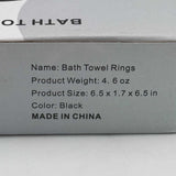 Towel Holder for Bathroom Wall Matte Black Towel Ring 304 Stainless Steel