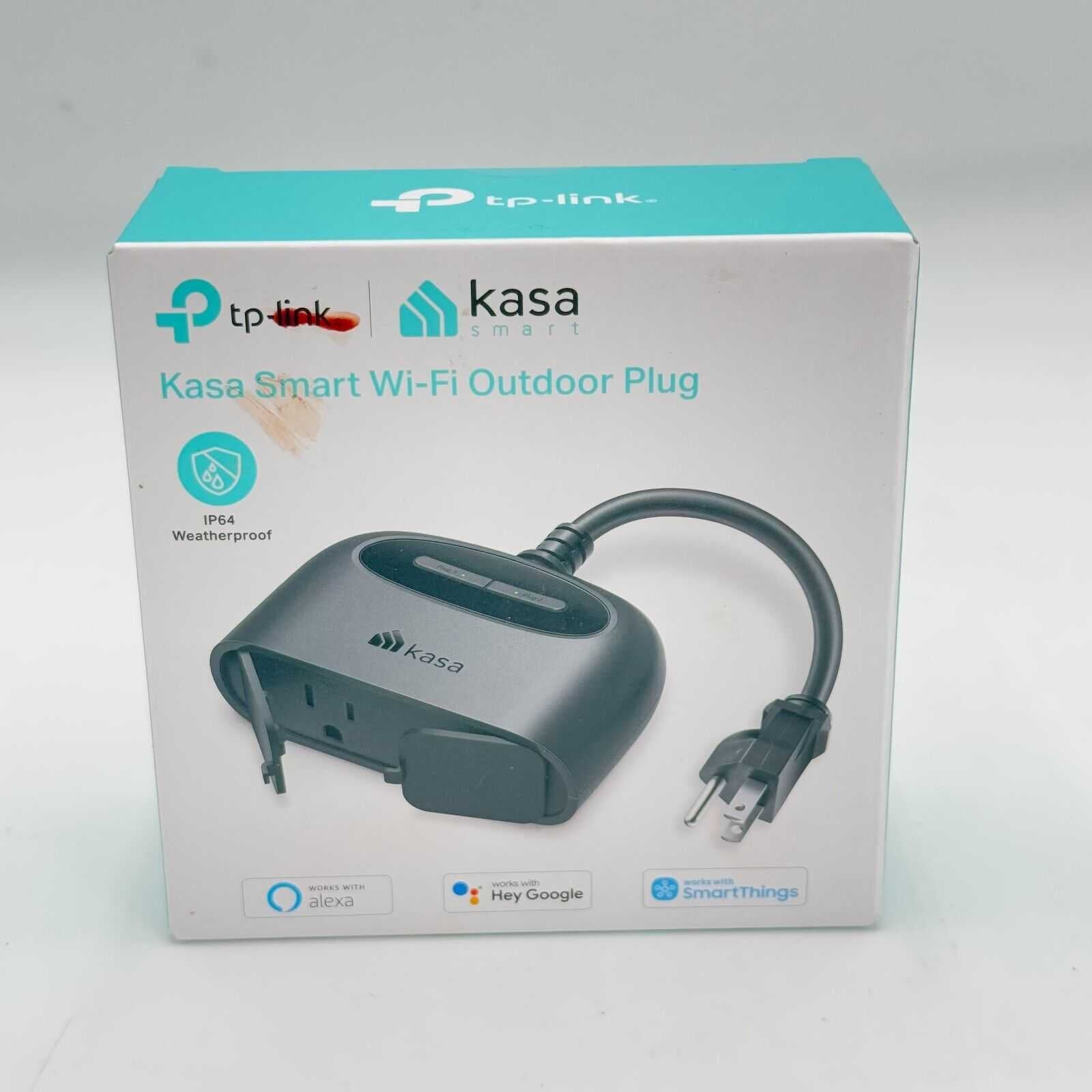 Tp-link EP40 Kasa Smart WiFi Outdoor Smart Plug KP400 2 Outlet Alexa Google IP64