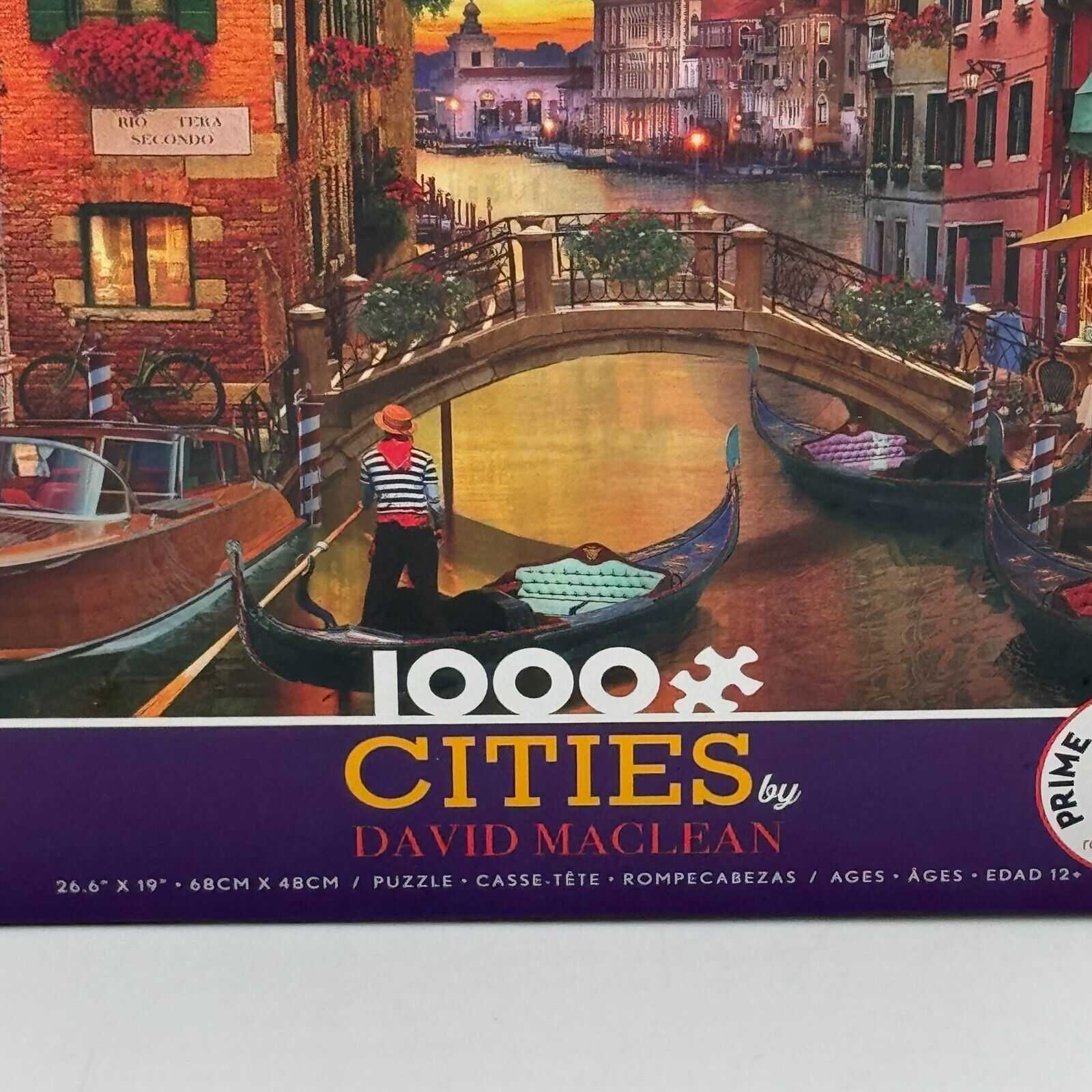 VENICE CITIES by David Maclean Jigsaw Puzzle 1000 Pieces Ceaco Poster