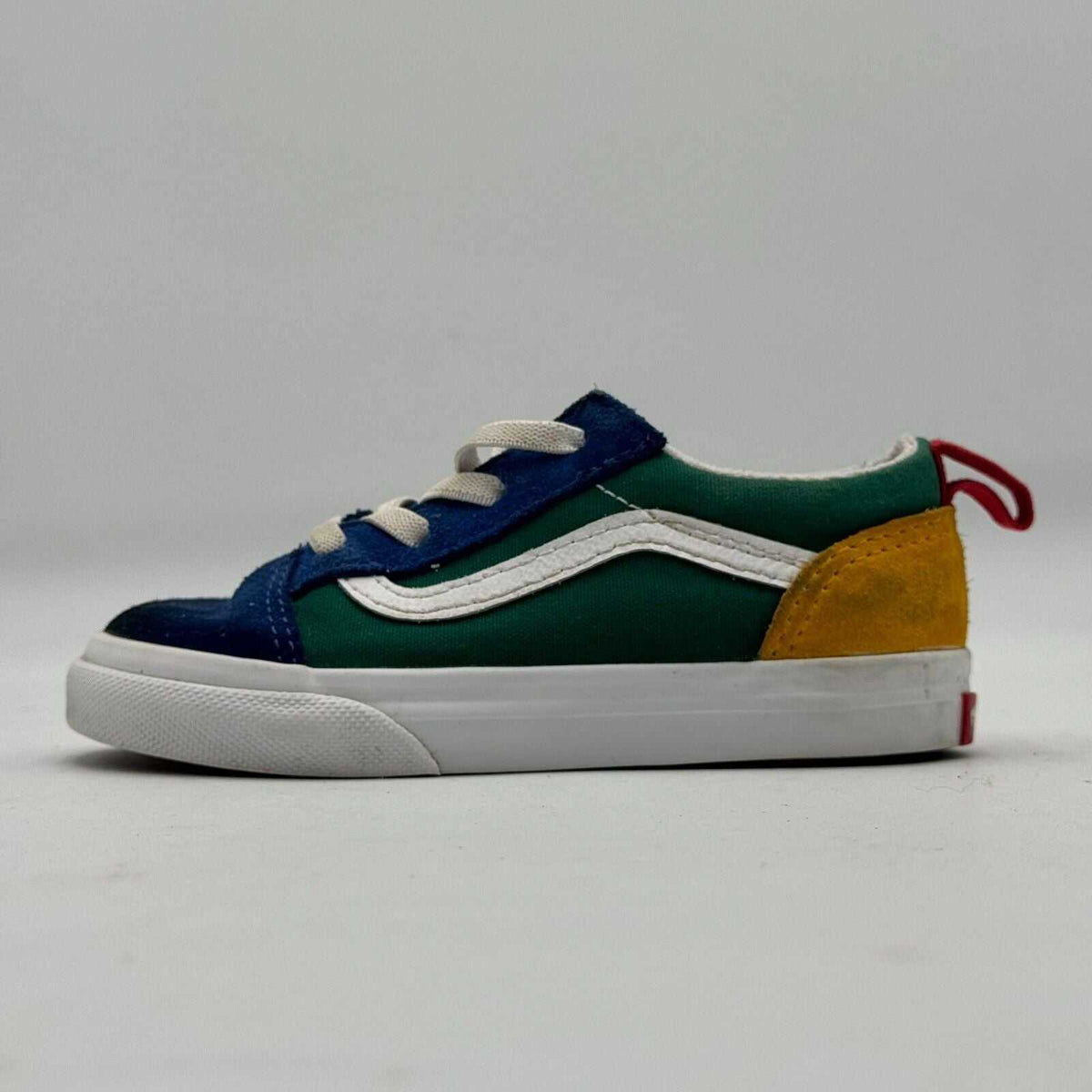 Vans Old Skool Yacht Club Shoes Green Blue Red White 500714 Toddler US Size 9