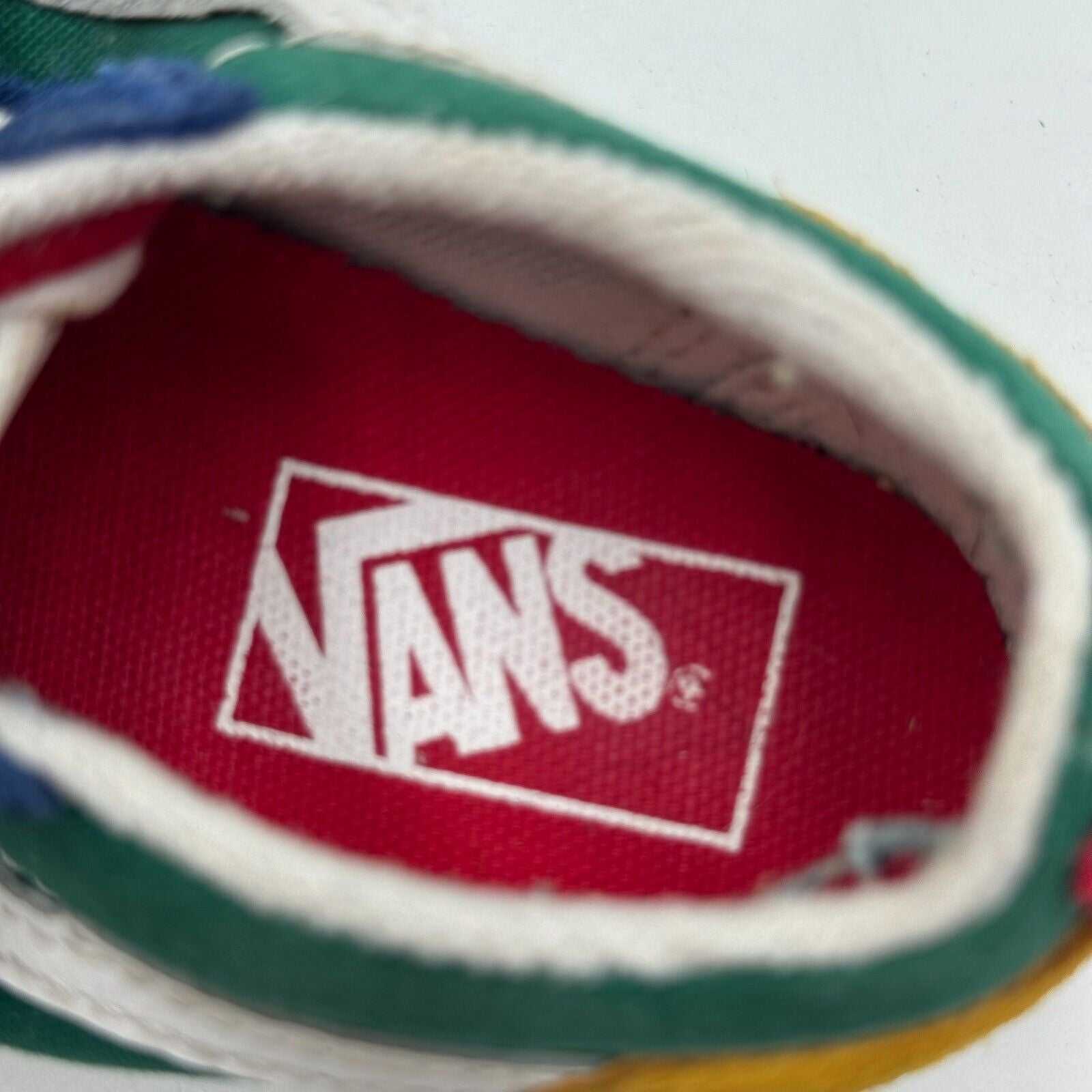 Vans Old Skool Yacht Club Shoes Green Blue Red White 500714 Toddler US Size 9